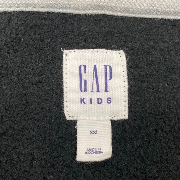 COPY - Gap Kids Black Logo Zip-up Hoodie Jacket Size XXL - Picture 4 of 6